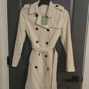H&M Classic Cream Trench Coat